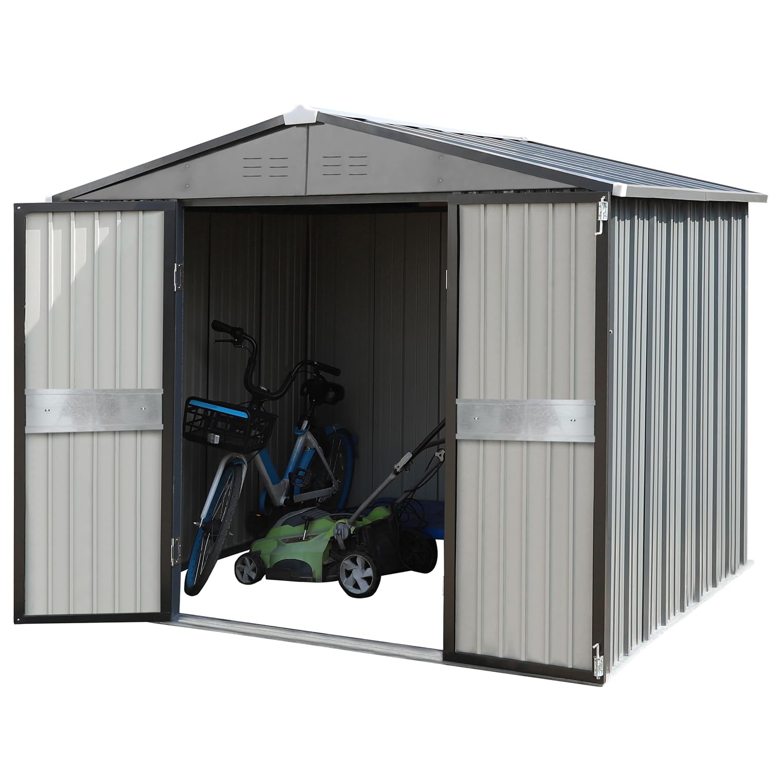 Outdoor Furniture Metal - 10' x 10' Outdoor Storage Shed