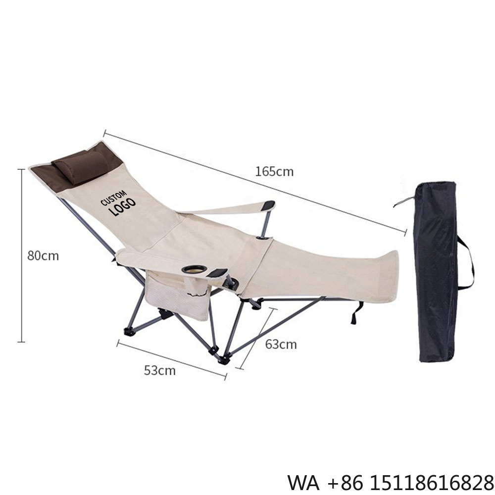 Outdoor Furniture Set - Portable Folding Reclining Chair Lightweight Adjustable