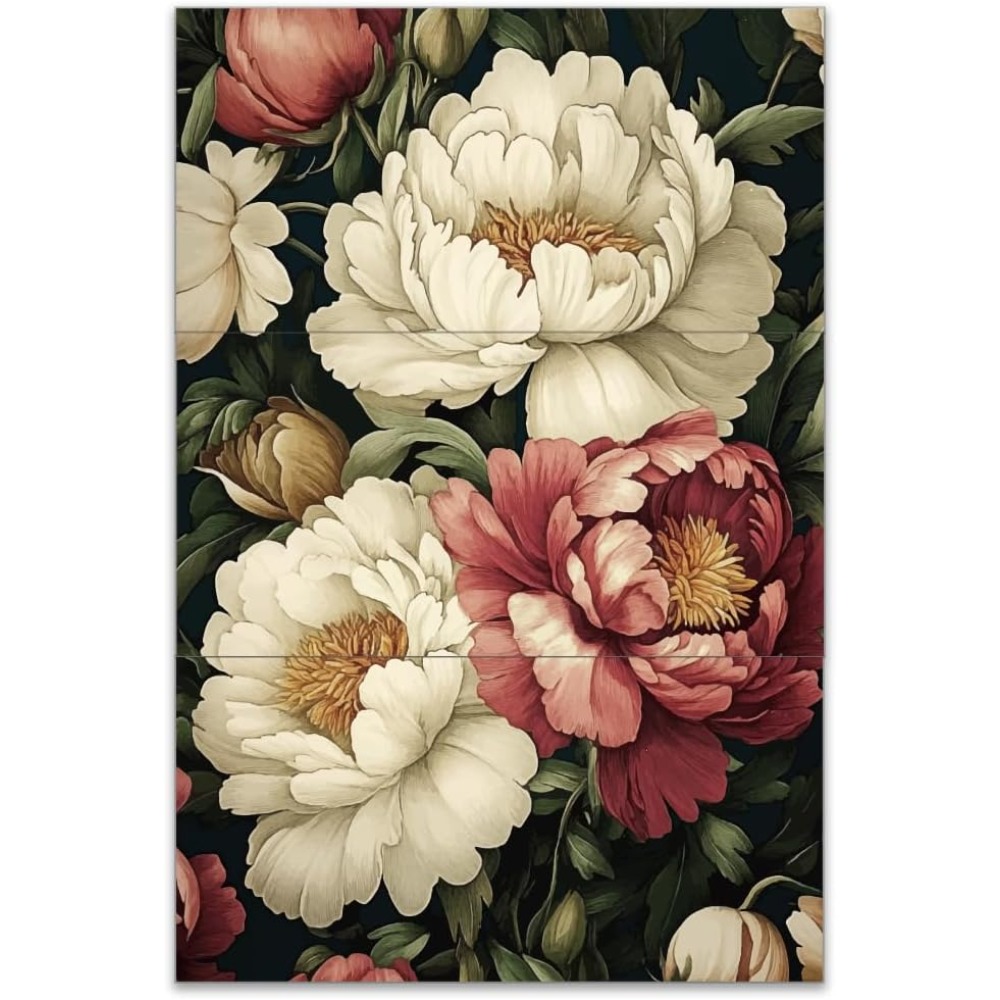 Outdoor Furniture Manufacturer - 3pcs/Set September Peony Rub on Transfers