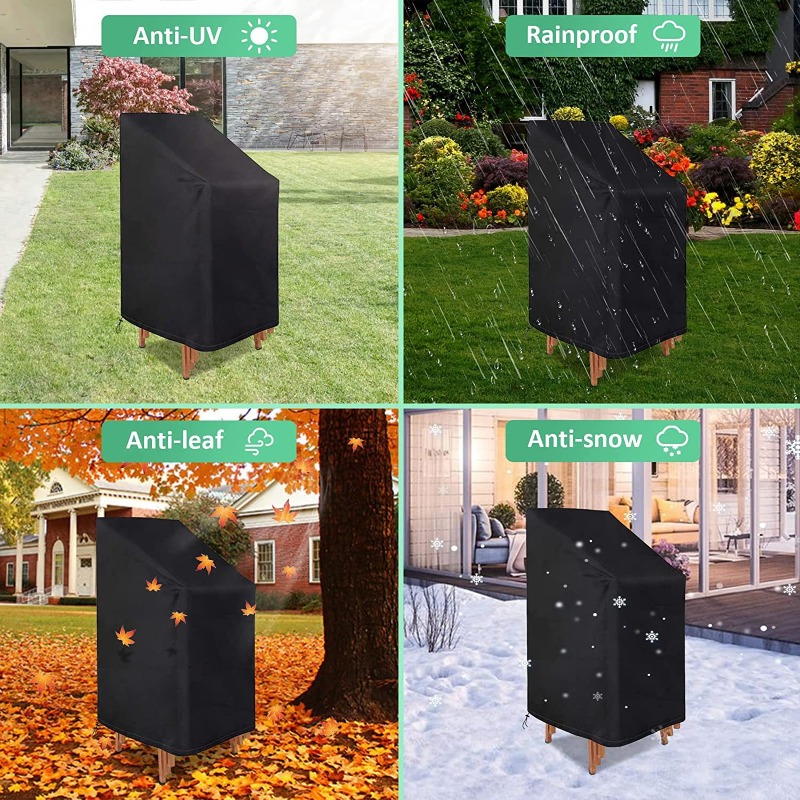1/2/PCS Stacked Chair Dust Cov - Outdoor Furniture Waterproof review and price