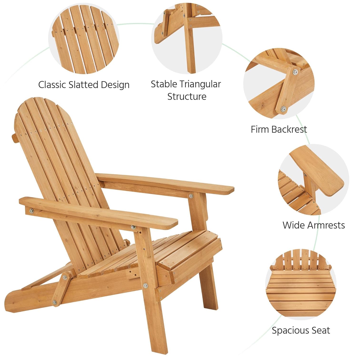 Folding Adirondack Chair Set o - Outdoor Furniture Lounge Set review and price