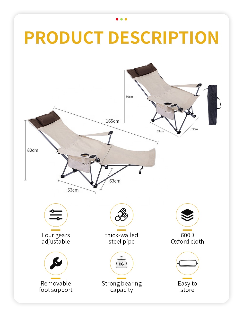 Portable Folding Reclining Cha - Outdoor Furniture Set review and price