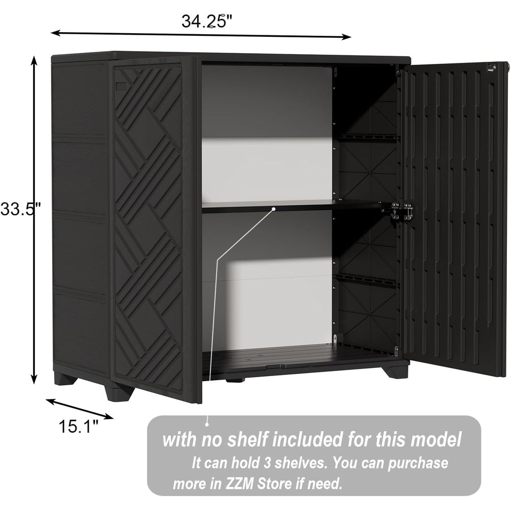 Indoor/Outdoor Storage Cabinet - Garden Storage Box review and price