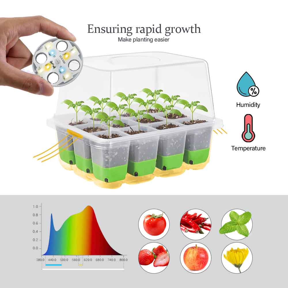 LED Grow Light Seedling Starte - Garden Storage Box review and price