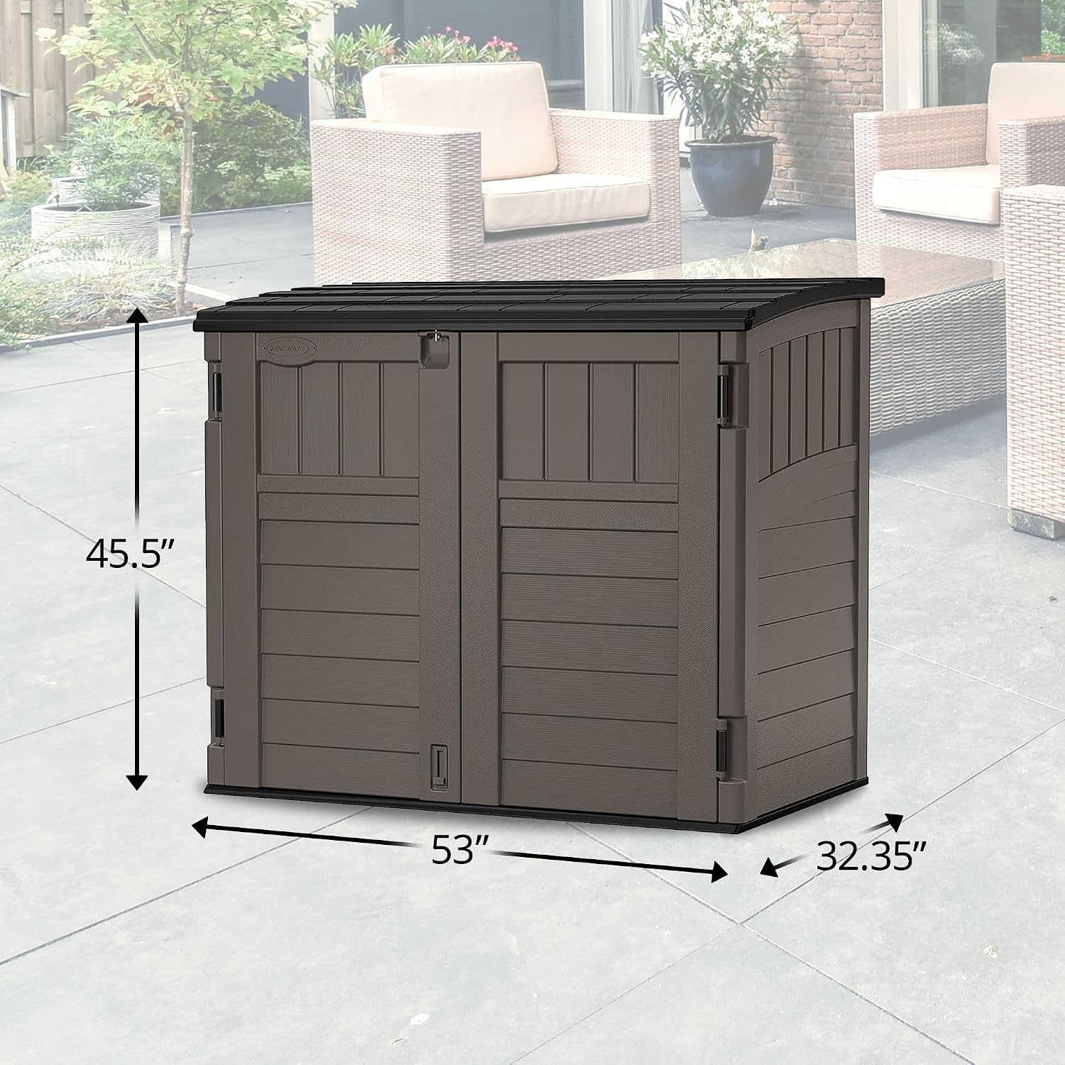 Outdoor Storage Shed For Backy - Garden Storage Box review and price