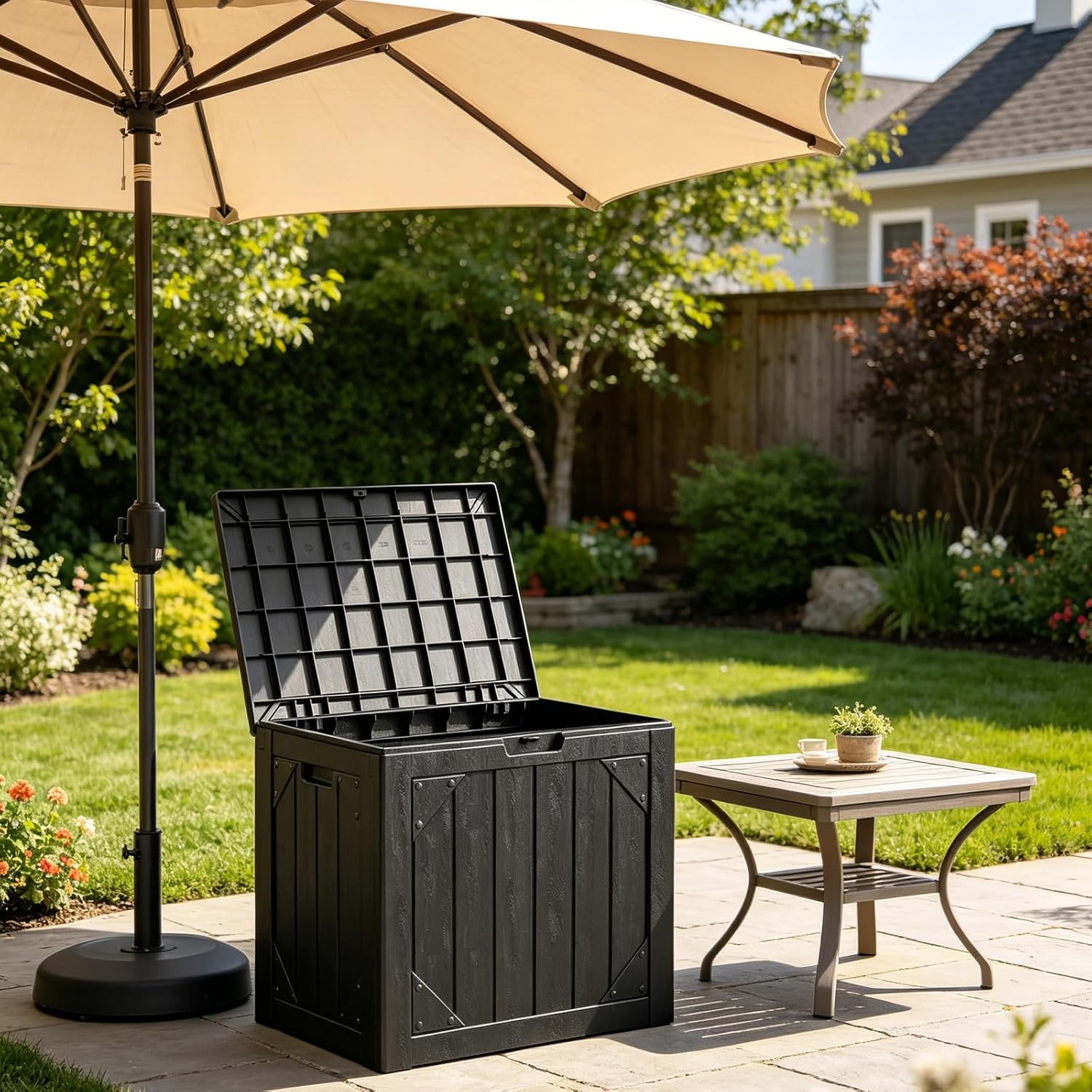 30 Gallon Outdoor Storage Box  - Garden Storage Box review and price