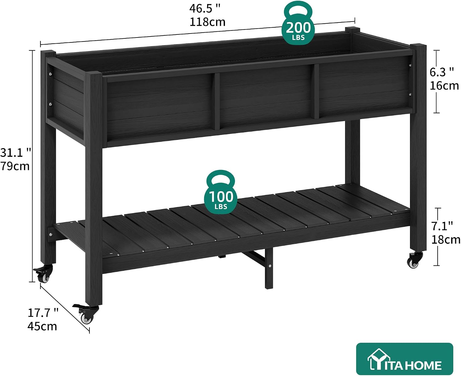 Elevated Raised Garden Bed Wit - Garden Storage Box review and price