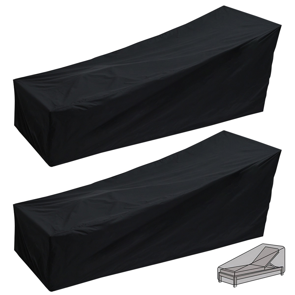 Outdoor Garden Sunbed Cover Su - Outdoor Furniture Lounge Set review and price
