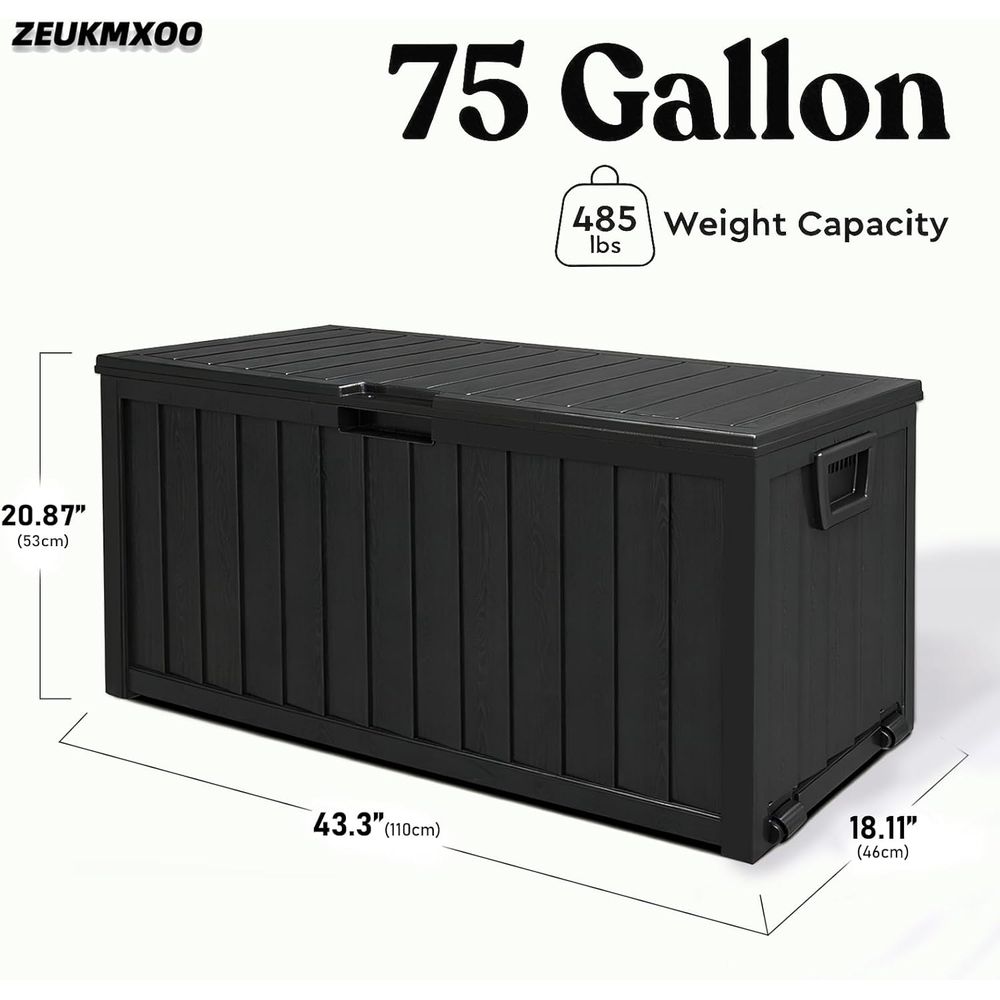75 Gallon Outdoor Storage Box  - Garden Storage Box review and price