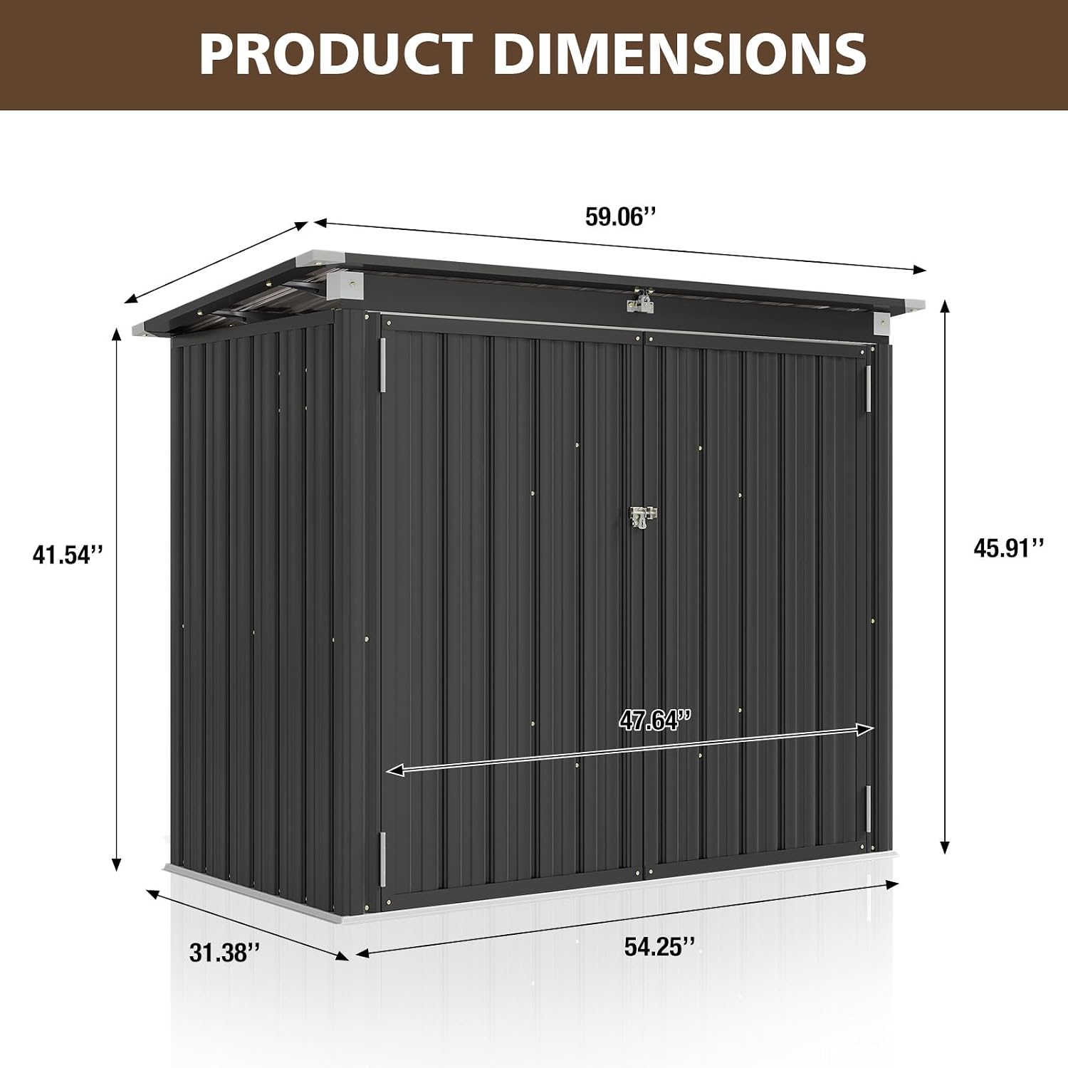 Outdoor Trash Can Storage Shed - Garden Storage Box review and price
